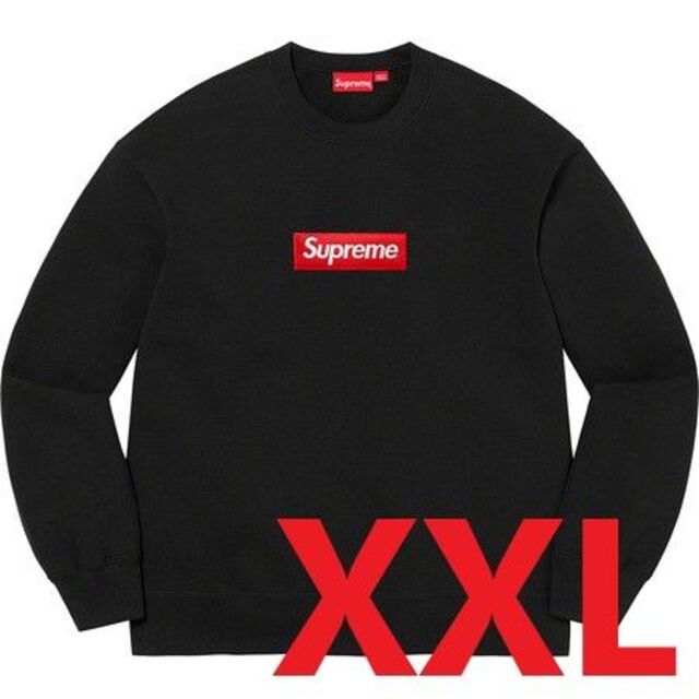 XXLカラー新品 Supreme Box Logo crewneck Black XXL