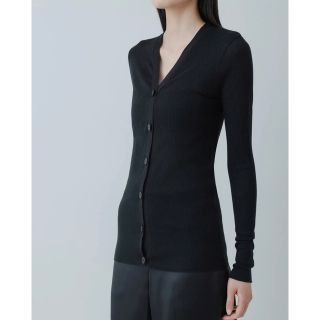 yo biotop sheer rib short cardigan