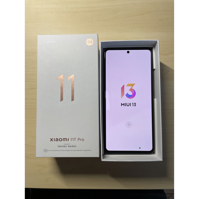 美品 xiaomi 11t pro メテオライトグレー 8GB/128GB - スマートフォン本体