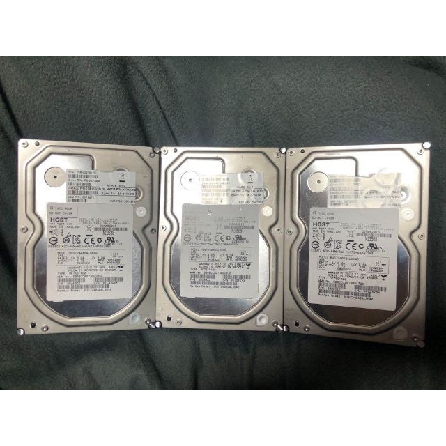 HGST HUS724040ALS640 SAS HDD 4TB 3個セット