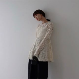 トゥデイフル(TODAYFUL)のlouren russel lace peplum blouse(シャツ/ブラウス(長袖/七分))