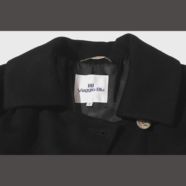VIAGGIO BLU(ビアッジョブルー)の21AW ビアッジョブルー ラムウール混バックシャンベルト付きロングコート レディースのジャケット/アウター(その他)の商品写真