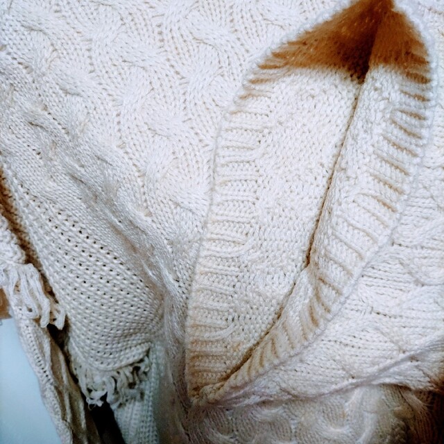 送料無料 匿名配送 フリンジがついたかわいいセーター 冬服 韓国 レディースのトップス(ニット/セーター)の商品写真