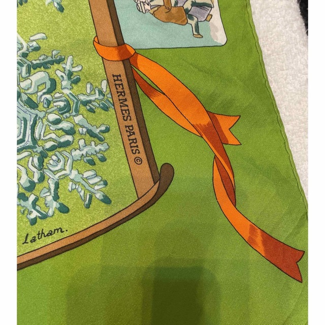 HERMES カレ90 スペースダービー シルク スカーフシルク100%付属品