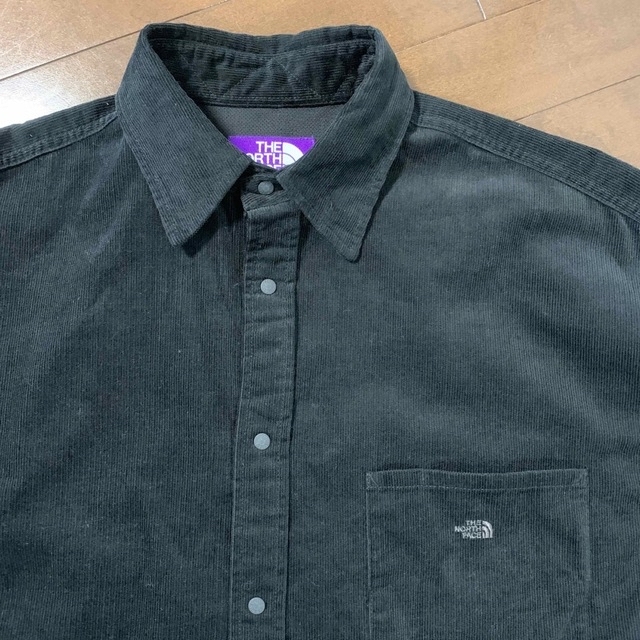 THE NORTH FACE(ザノースフェイス)のOrganic Cotton Corduroy Big Shirt ブラック M メンズのトップス(シャツ)の商品写真