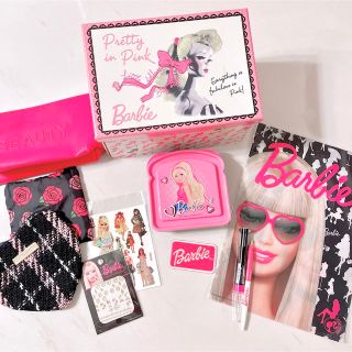 バービー(Barbie)の【新品】バービー Barbie クリアファイル ボールペン ポーチ シール(ポーチ)