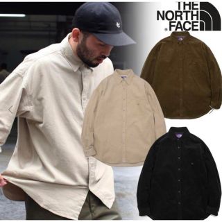 ザノースフェイス(THE NORTH FACE)のOrganic Cotton Corduroy Big Shirt カーキ S(シャツ)