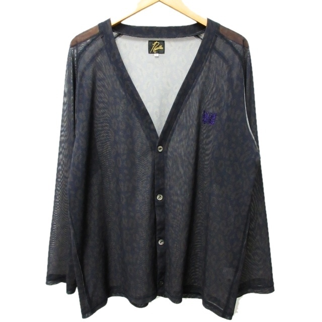 ニードルス 美品 22AW Vネック カーディガン レオパード柄 ニードルス 美品 22AW Vネック カーディガン レオパード柄