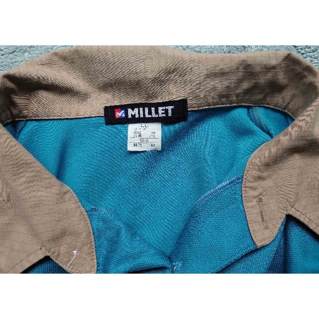 MILLET(ミレー)のMILLET　ミレー　長袖ポロシャツ　ＬＬ　ロゴ刺繍入り　日本製 【中古】 メンズのトップス(シャツ)の商品写真