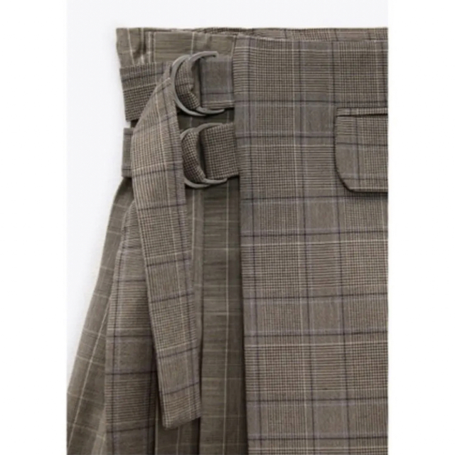 ZARA(ザラ)のZARA ザラ　スカート　ミニ　プリーツ　チェック　アシンメトリー レディースのスカート(ミニスカート)の商品写真