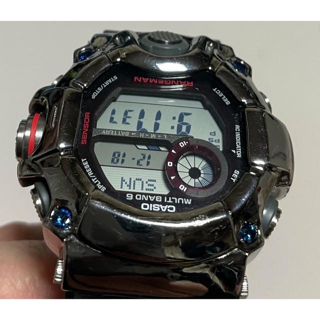 G-SHOCK(ジーショック)のカシオレンジマン カスタムベゼルシルバー925 メンズの時計(腕時計(デジタル))の商品写真