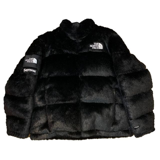 Supreme - 20FW Supreme Faux Fur Nuptse Jacket 黒 L
