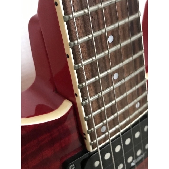 Fernandes(フェルナンデス)の白黒パンダ様専用 APG‐55S 24フレット サスティナー トラ目 レッド 楽器のギター(エレキギター)の商品写真