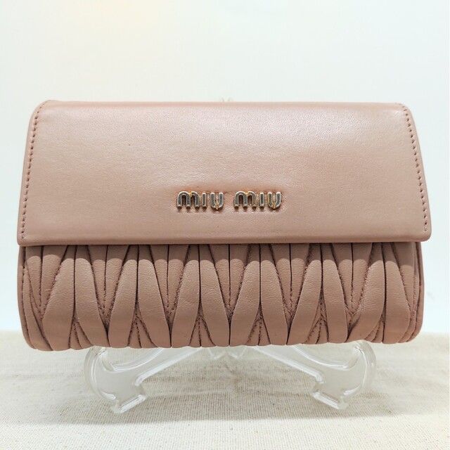 折り財布 ⭐正規品⭐ miumiu ミュウミュウ マテラッセ折り財布