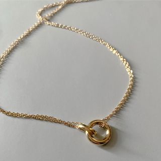クラネ(CLANE)のDouble ring necklace gold No.979(ネックレス)