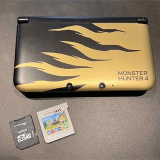希少 美品 任天堂 3DS LL モンスターハンター4 ラージャンゴールド限定品