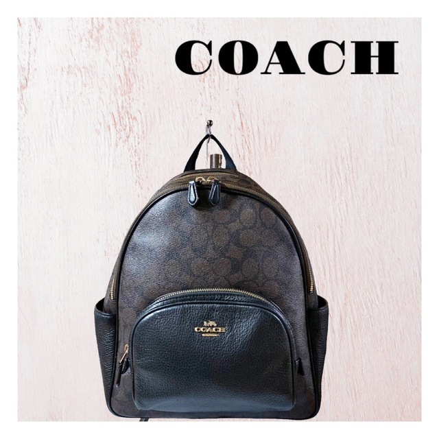 COACH コーチ シグネチャー ラージコート バックパック リュックサック