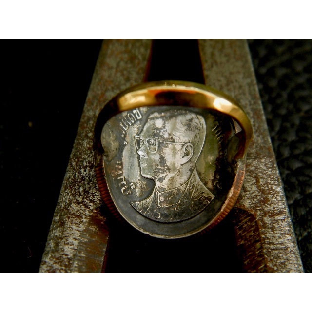 ＃R22  Kingdom of Thailand Coin Ring メンズのアクセサリー(リング(指輪))の商品写真