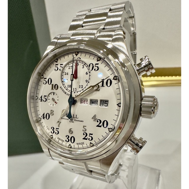 BALL(ボール)の希少！美品！ボールウォッチ　トレインマスターレイサー メンズの時計(腕時計(アナログ))の商品写真