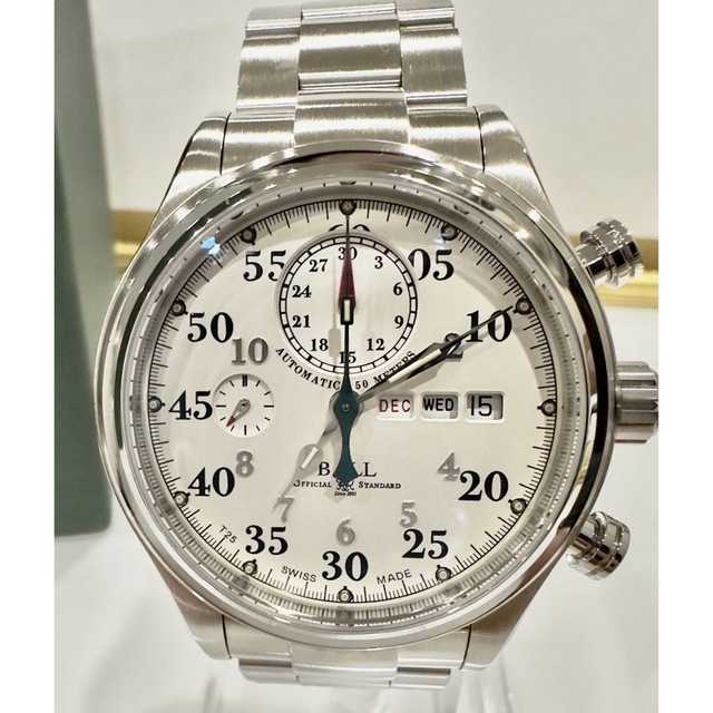 BALL(ボール)の希少！美品！ボールウォッチ　トレインマスターレイサー メンズの時計(腕時計(アナログ))の商品写真