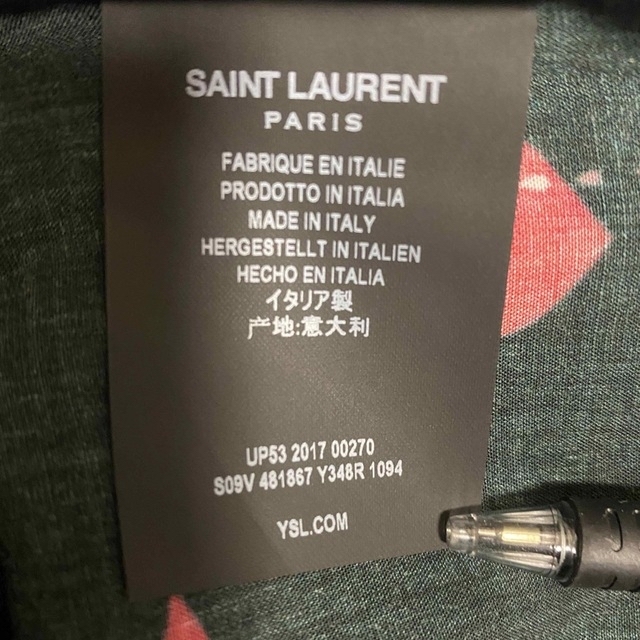 SAINT LAURENT PARIS スモーキング　リップ　シャツ