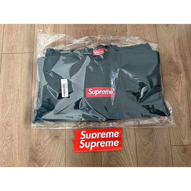 【S】22AW Supreme Box Logo Crewneck Pine