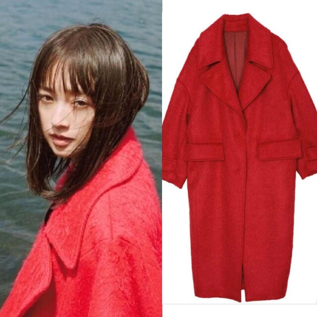 安達祐実さん着用　3way OVAL SHAGGY COAT