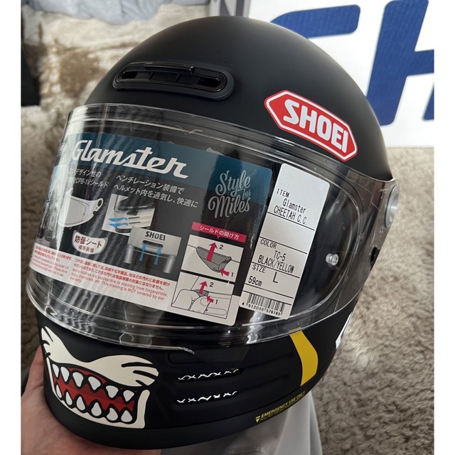 SHOEI グラムスター チーターカスタムサイクルズ TC-5 Lサイズ