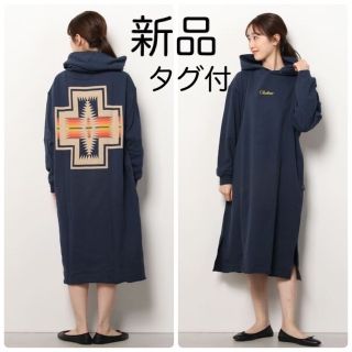 ペンドルトン(PENDLETON)の新品　PENDLETON バックプリントフーディーワンピース(ロングワンピース/マキシワンピース)