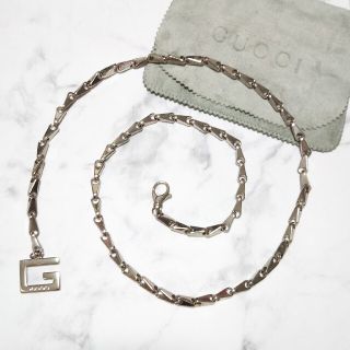 グッチ(Gucci)の【GUCCI】チェーンベルト シルバー ロゴ ブランド  ベルト アクセサリー(ベルト)