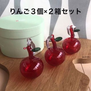 新品 3個セット×2箱 イッタラ りんご クリスマス オーナメント