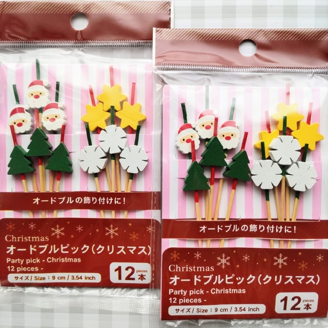 クリスマス オードブルピック 2点セット ダイソーの通販 by marumoko's