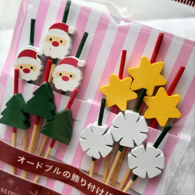 クリスマス オードブルピック 2点セット ダイソーの通販 by marumoko's