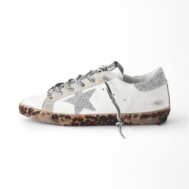 GOLDEN GOOSE SUPER-STAR HEEL LEOPARD