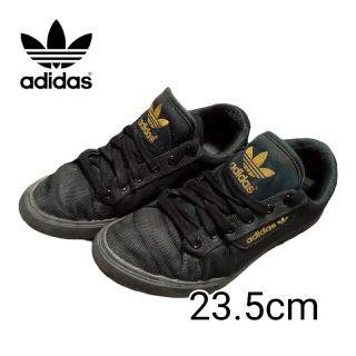 アディダス(adidas)の【お値引き大歓迎】adidas　ローカットスニーカー　23.5cm　ブラック(スニーカー)