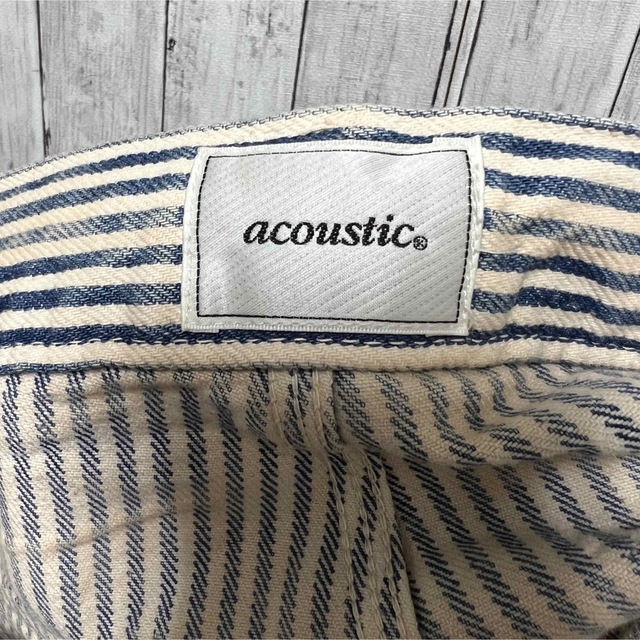 Twins Acoustic(ツインズアコースティック)のACOUSTIC オールド加工ストライプブッシュパンツ！日本製！ メンズのパンツ(その他)の商品写真