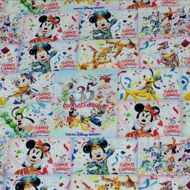 ディズニー ミッキー 生地 ハンドメイドの素材/材料(生地/糸)の商品写真