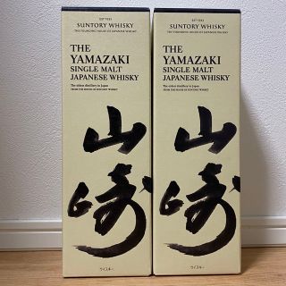 サントリー(サントリー)の【新品】サントリーウイスキー 山崎 700ml 2本 化粧箱付　シングルモルト(ウイスキー)