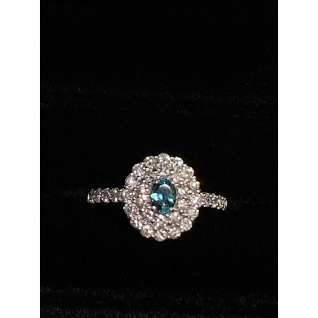 パライバトルマリンダイヤモンドリング　エイトリータ レディースのアクセサリー(リング(指輪))の商品写真
