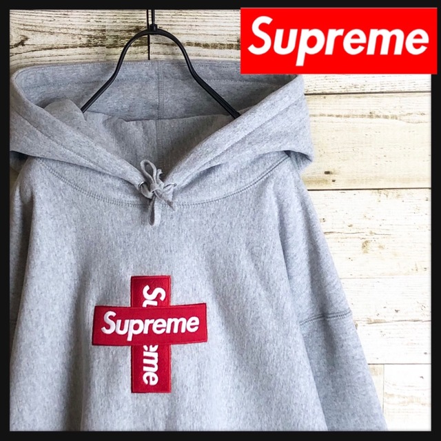 正規品直輸入】 極美品 - Supreme Supreme 希少XL パーカー クロス