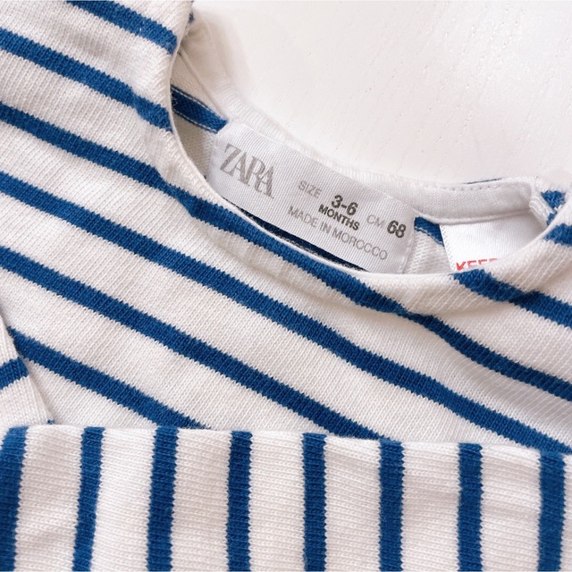 ZARA KIDS(ザラキッズ)のZARA baby ボーダーロンT キッズ/ベビー/マタニティのベビー服(~85cm)(Ｔシャツ)の商品写真