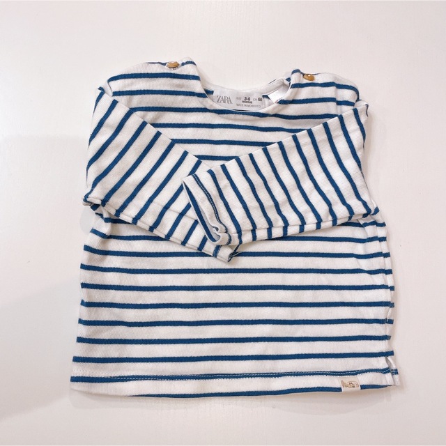 ZARA KIDS(ザラキッズ)のZARA baby ボーダーロンT キッズ/ベビー/マタニティのベビー服(~85cm)(Ｔシャツ)の商品写真