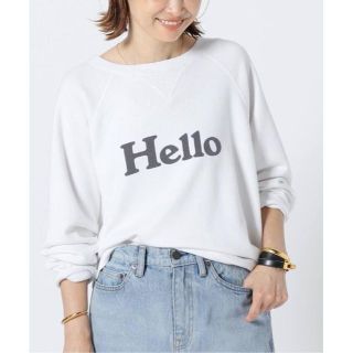 マディソンブルー(MADISONBLUE)のMADISONBLUE  HELLO SWEAT  新品　４２９００円 (トレーナー/スウェット)