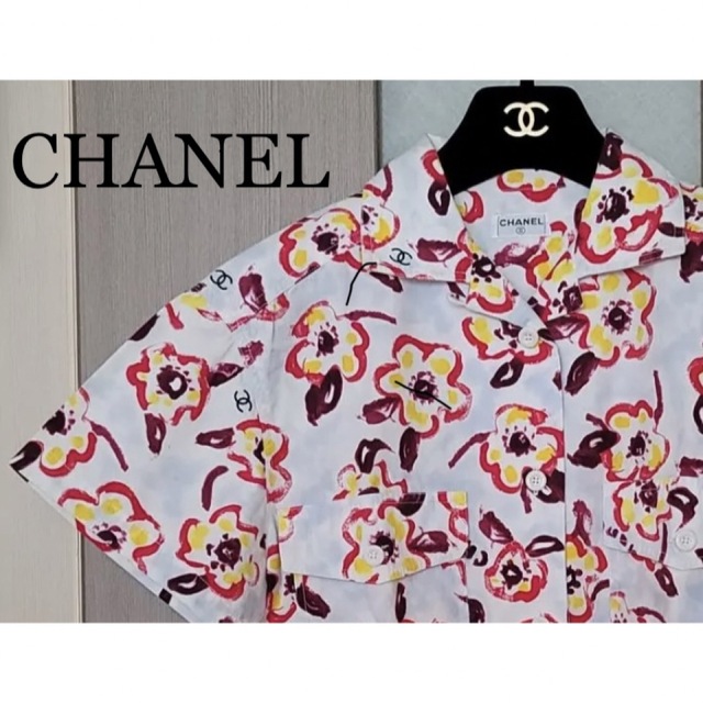 グッドふとんマーク取得 CHANEL フラワープリントシャツ - 通販