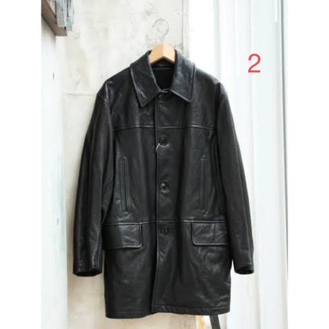 22aw COMOLI コモリ ラムレザーコート size2