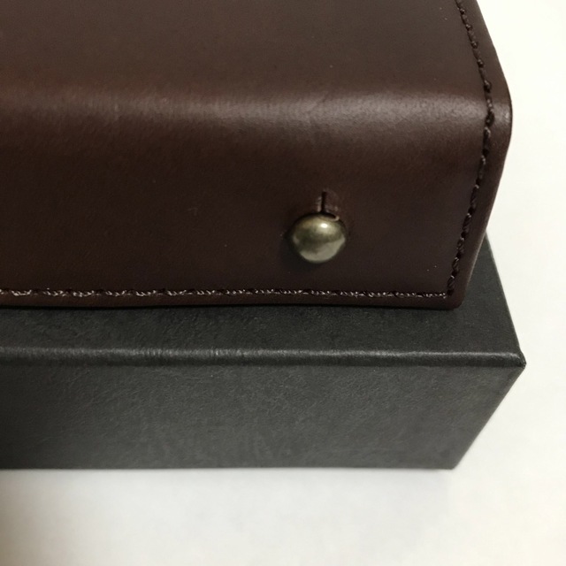 エムピウ　ミッレフォッリエp25 タバコ×ベージュ メンズのファッション小物(折り財布)の商品写真