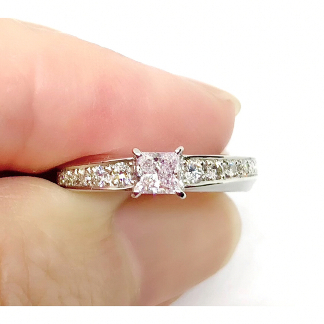 【最終価格】ピンクダイヤモンド ファンシーピンク PT900 リング レディースのアクセサリー(リング(指輪))の商品写真