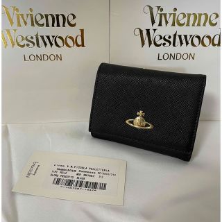 ヴィヴィアンウエストウッド(Vivienne Westwood)のヴィヴィアンウエストウッド　三つ折り財布　新品未使用　ミニウォレット　ブラック(折り財布)