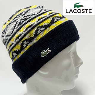 ラコステ(LACOSTE)の【超美品】LACOSTEラコステ 日本製ワンポインロゴ ニットキャップ 男女兼用(ニット帽/ビーニー)