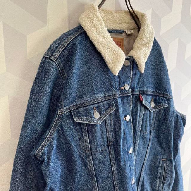 【リーバイス】2XL ボア デニム ランチジャケット ジージャン 3